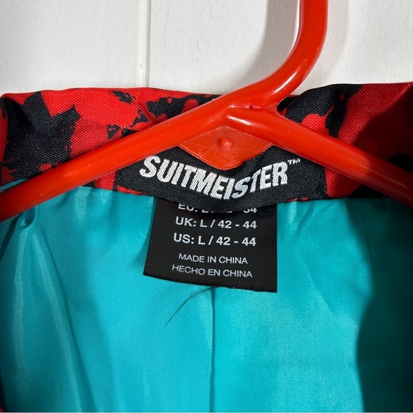 Suitmeister Black Halloween Black Spatter Suit with Tie Large (42-44) - Picture 8 of 14